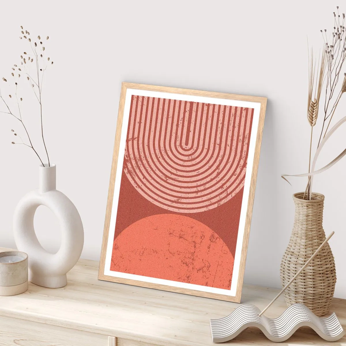 Poszter világos tölgy keretben - Szoros kapcsolat - 61x91 cm