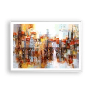 Poszter fekete keretben - A híd alatt is gyönyörű - 100x70 cm