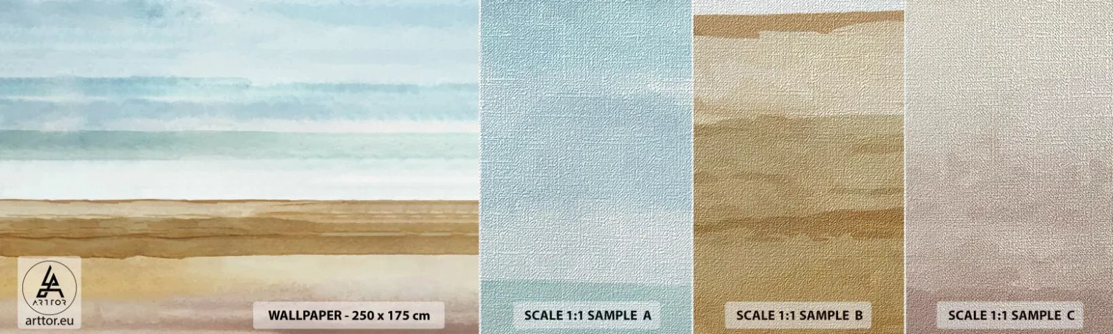 Fotótapéta Minta Premium Canvas - Vigasz - Absztrakció, Tengerpart, Strand - 100x30 cm