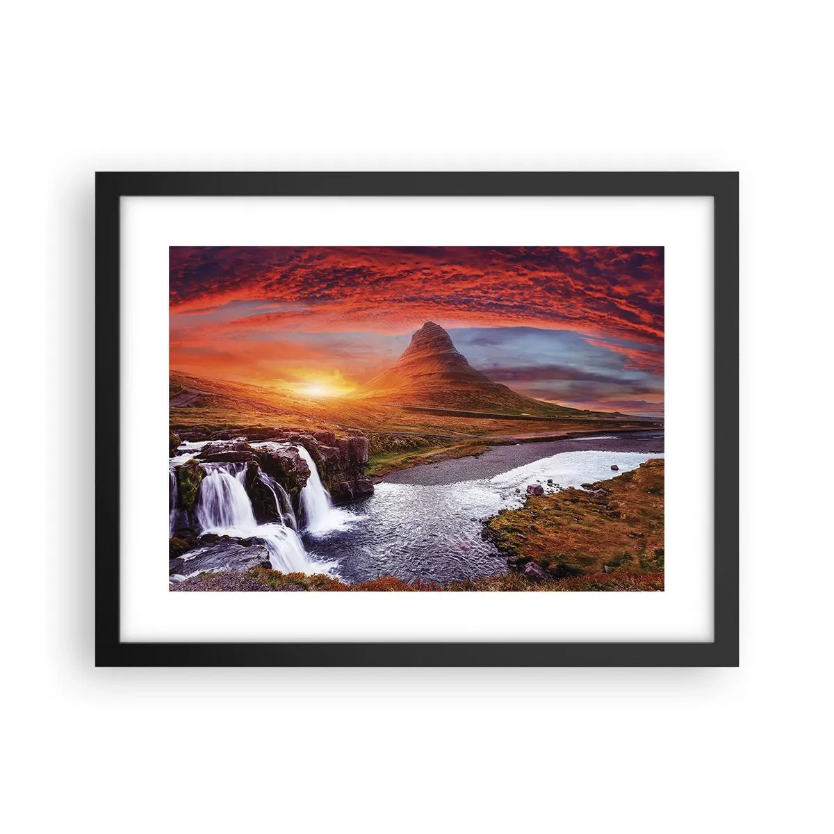 Poszter fehér keretben - Középfölde kilátása - 40x30 cm
