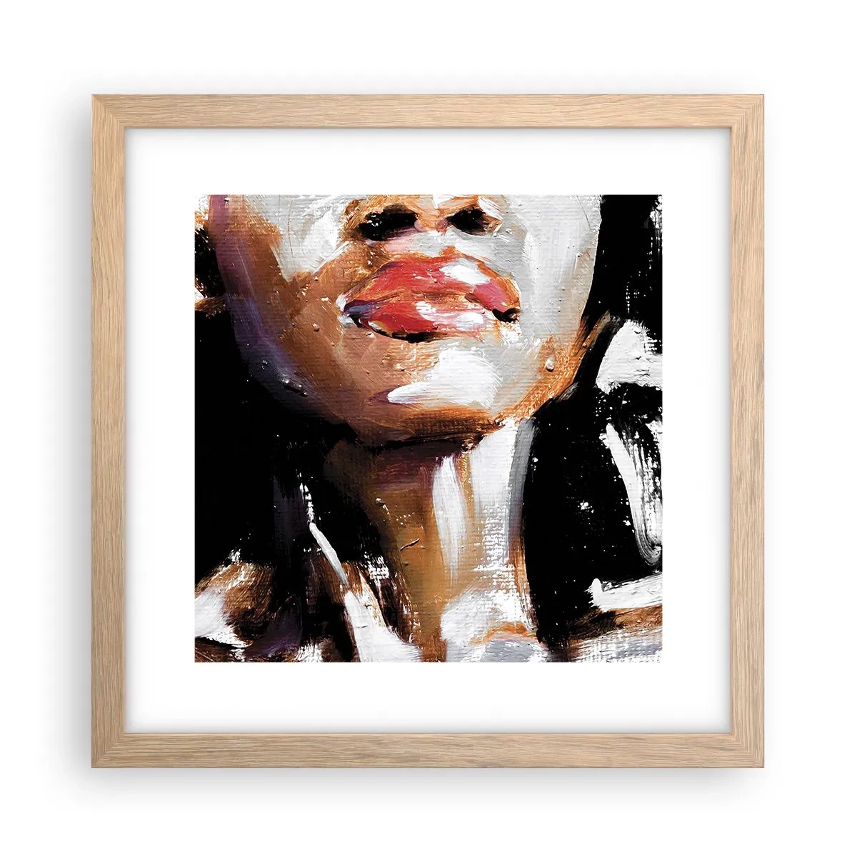 Poszter világos tölgy keretben - Büszkeség előítélet nélkül - 30x30 cm