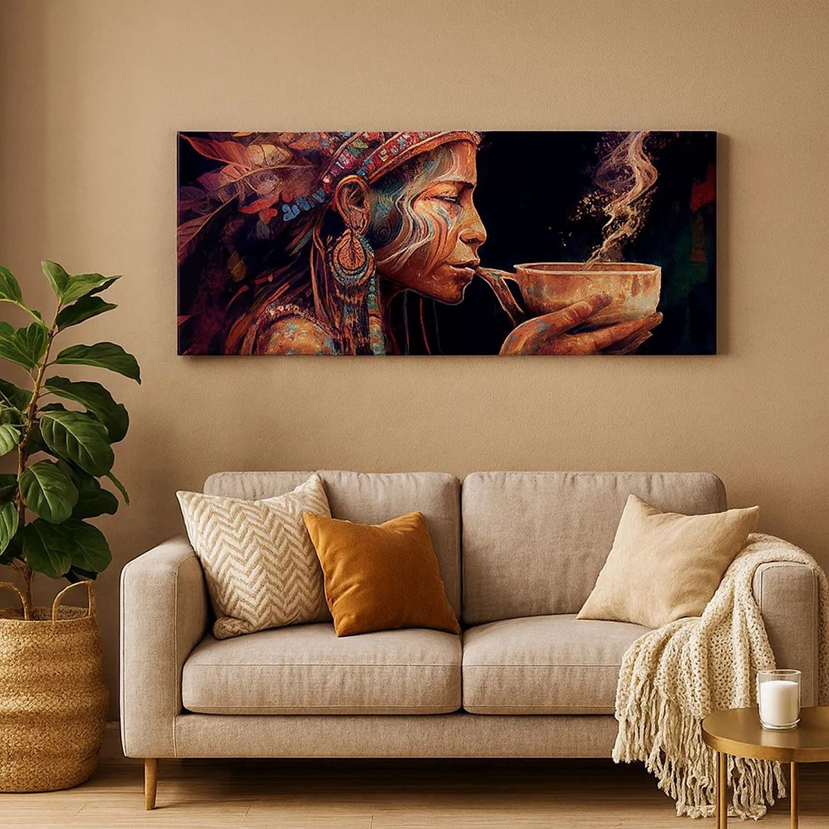 Vászonkép - Egy varázslatos rituálé - 100x40 cm