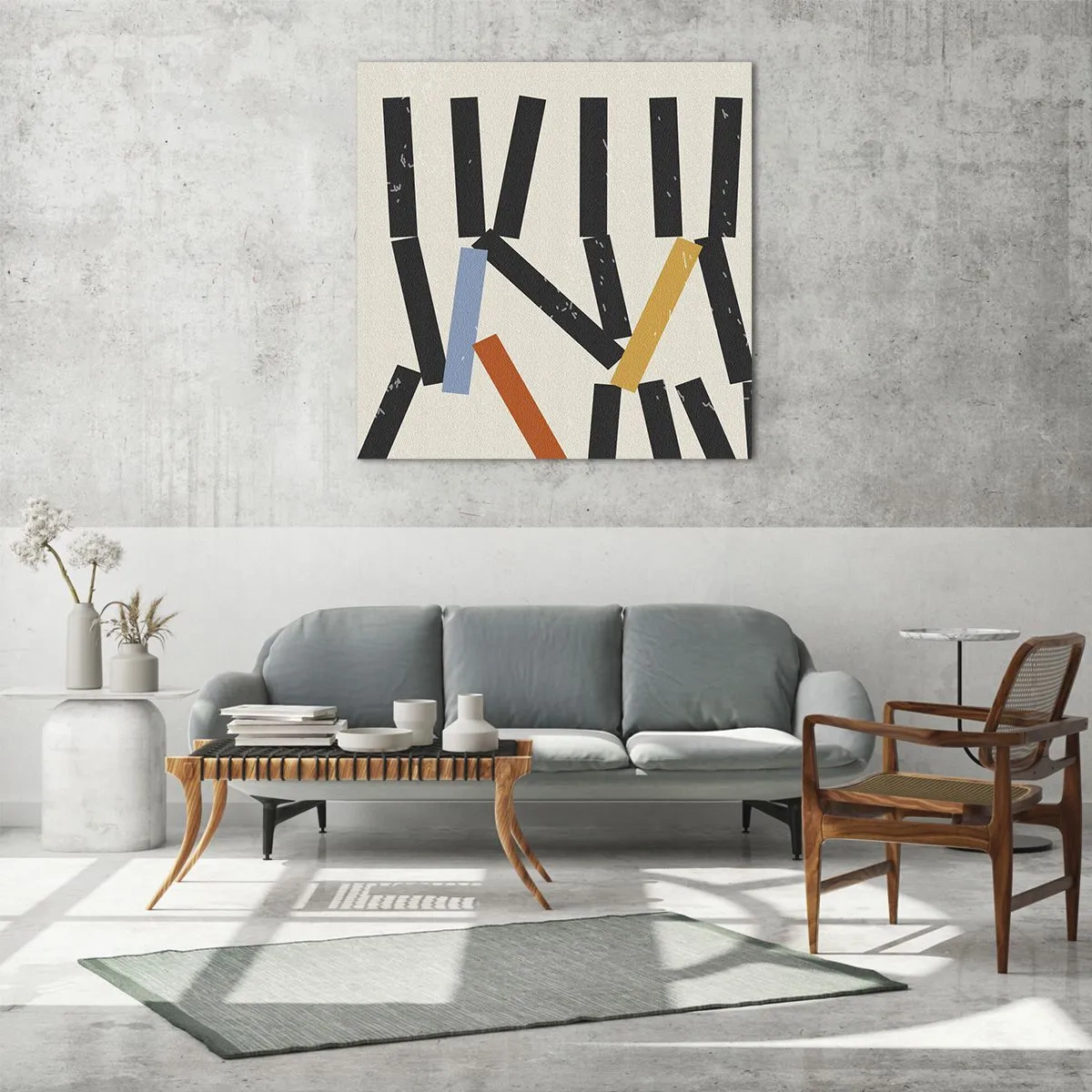 Üveg kép - Dominó - kompozíció - 60x60 cm