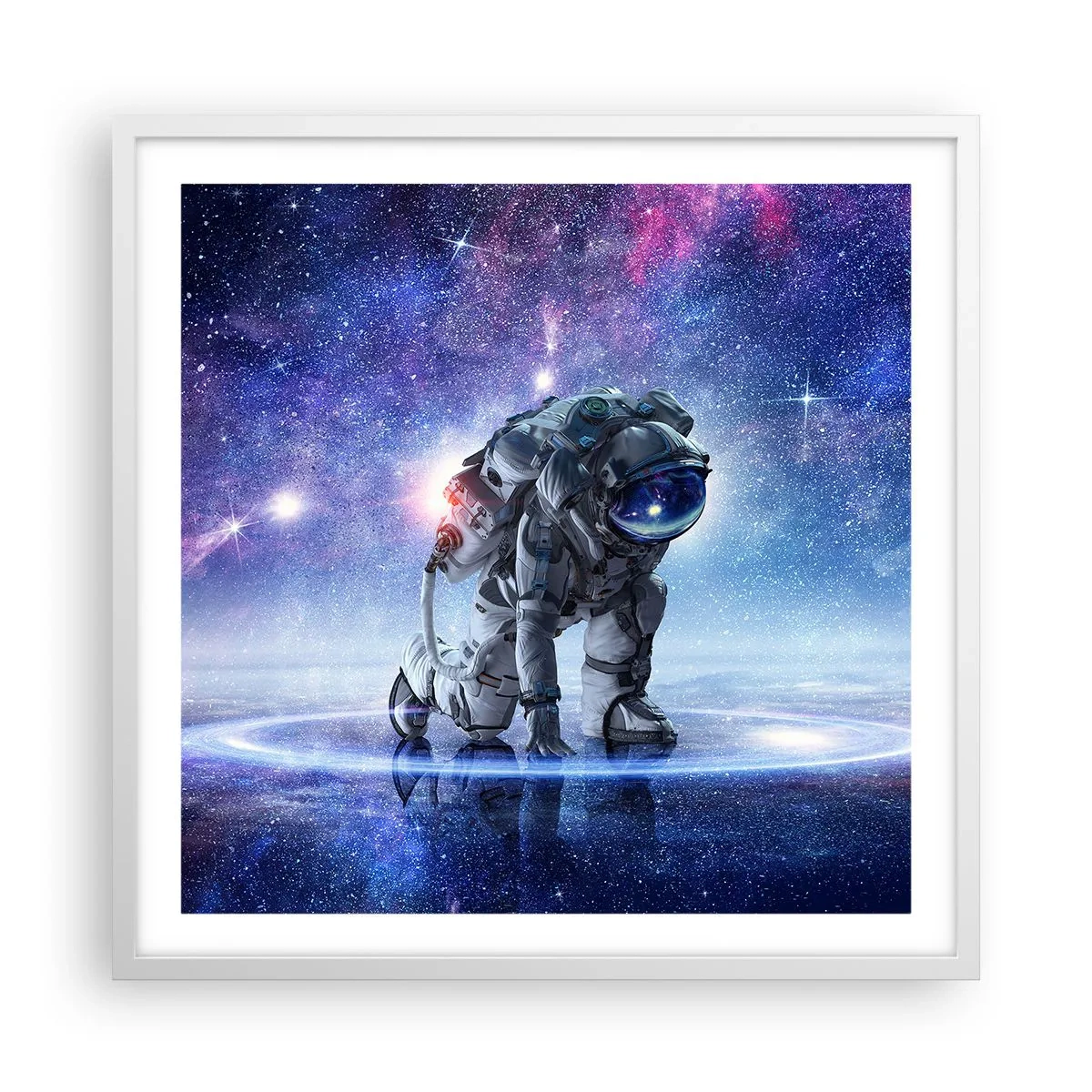 Poszter fekete keretben - A csillagos ég felettem - 60x60 cm