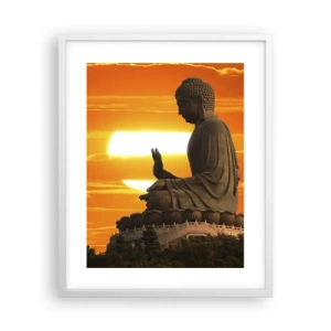 Poszter fekete keretben - Félelem nélkül a világtól - 40x50 cm