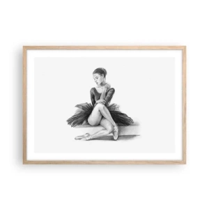 Poszter világos tölgy keretben - A tánccal elvarázsolva - 70x50 cm