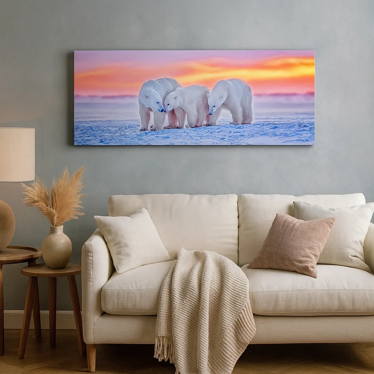 Vászonkép - Elég a családi meleg - 30x30 cm