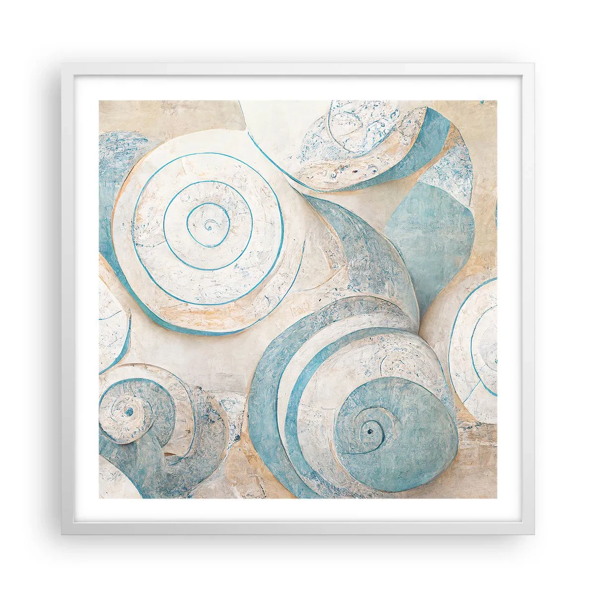 Poszter fekete keretben - Mit rejt a kagyló? - 60x60 cm