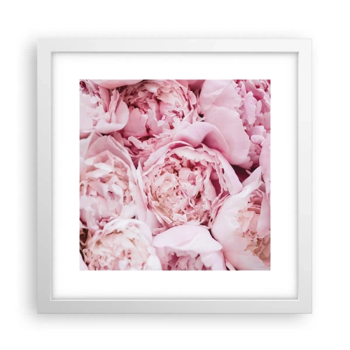 Poszter fekete keretben - Átölelve és illatos - 30x30 cm