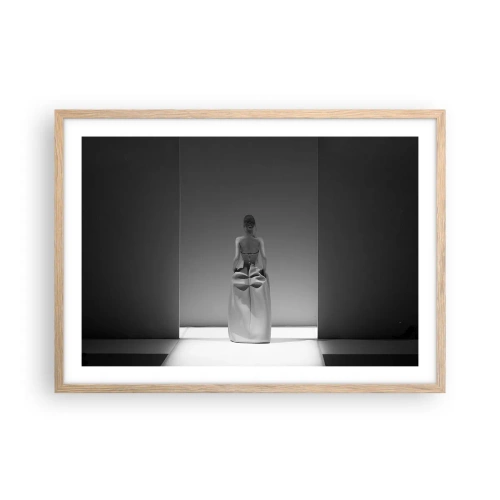 Poszter világos tölgy keretben - Kifinomult egyszerűség - 70x50 cm