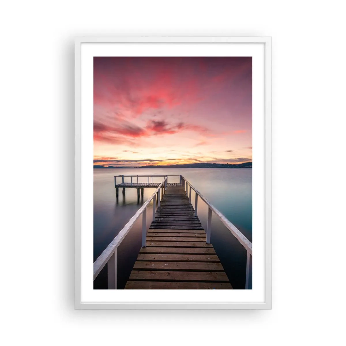 Poszter fekete keretben - Az este szelíd lángja - 50x70 cm