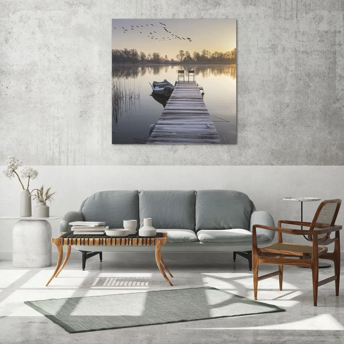 Üveg kép - Egy kis idő múlva visszajövök - 60x60 cm