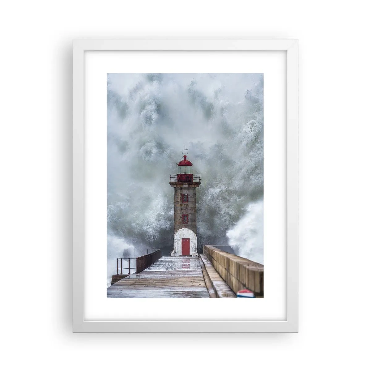 Poszter fekete keretben - A vizek ordítása, a vihar zaja - 30x40 cm