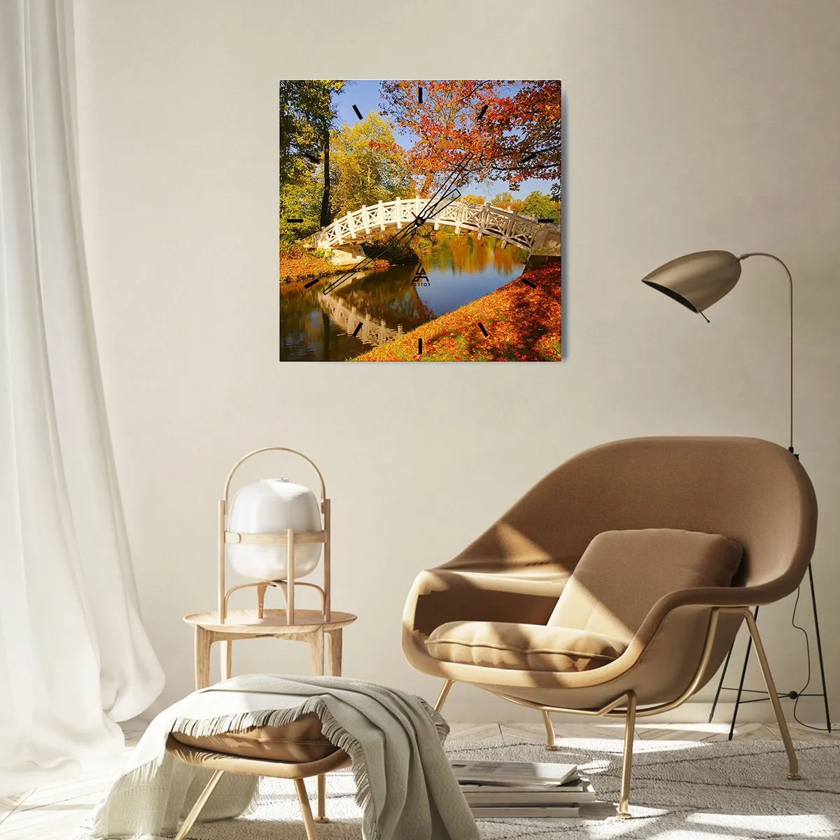 Falióra, Óra - A sóhajok fehér hídján - 30x30 cm