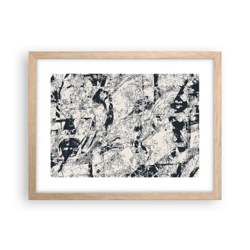 Poszter világos tölgy keretben - Az ellentétek egymásba fonódása - 40x30 cm