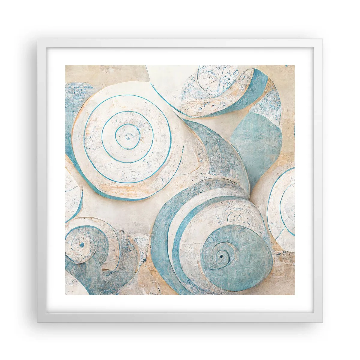 Poszter fekete keretben - Mit rejt a kagyló? - 50x50 cm