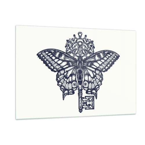 Üveg kép - A szív minden titka - 120x80 cm