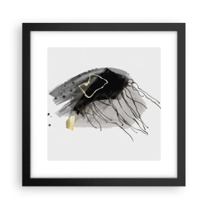 Poszter fehér keretben - Feketében és aranyban - 30x30 cm