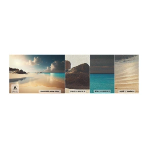 Fotótapéta Minta Premium Sand - Egy álomszerű nap - Vad strand, óceán, Él - 100x30 cm