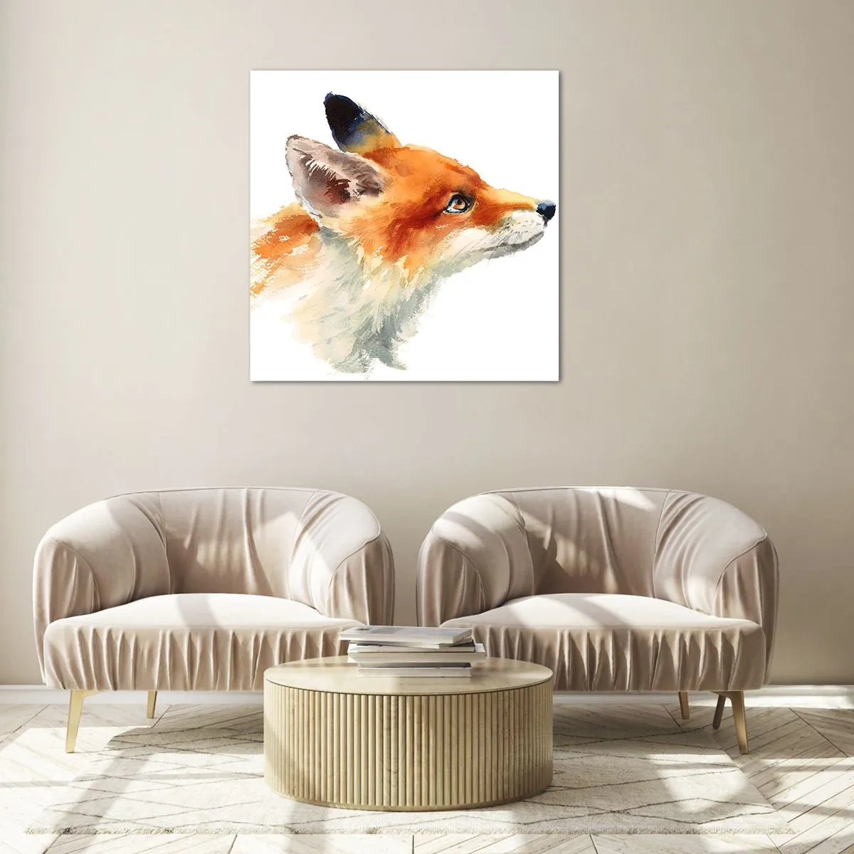 Üveg kép - Óvatosság az első - 50x50 cm