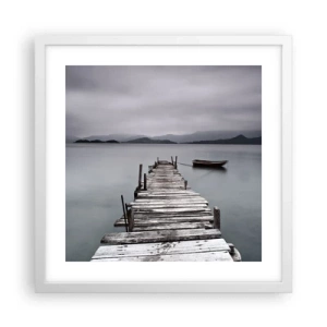Poszter fekete keretben - Holnap indulhatsz - 40x40 cm