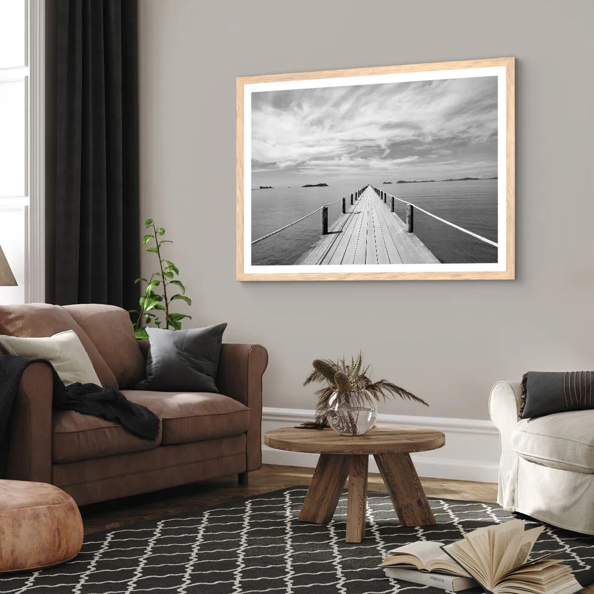 Poszter világos tölgy keretben - Talán egy kirándulás... - 70x50 cm