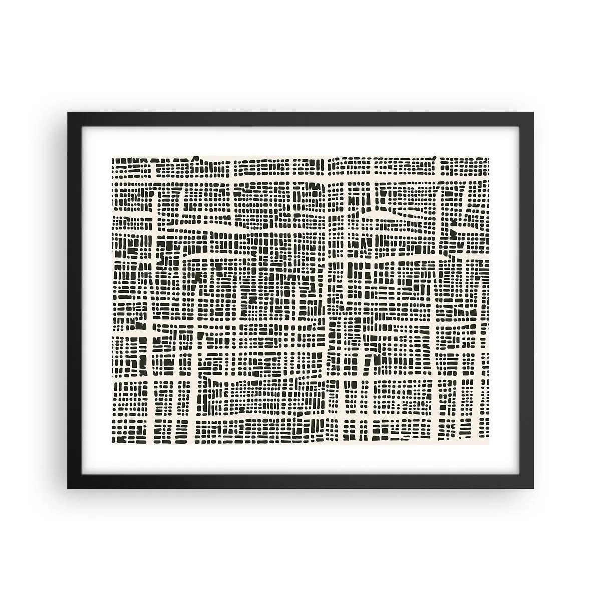 Poszter fehér keretben - Szőtt kompozíció - 50x40 cm