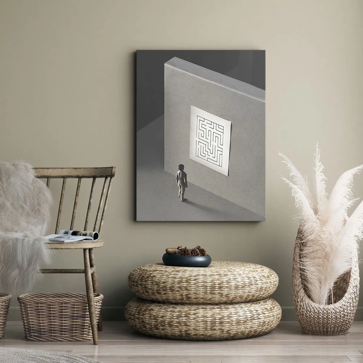 Vászonkép - De én hol vagyok? - 80x120 cm