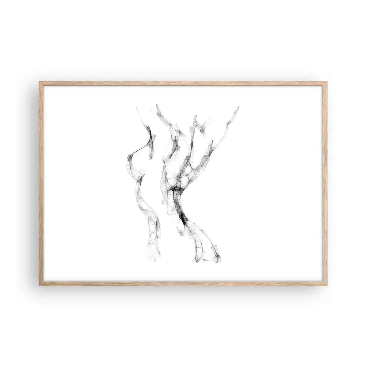 Poszter világos tölgy keretben - Gyönyörű és erős - 100x70 cm