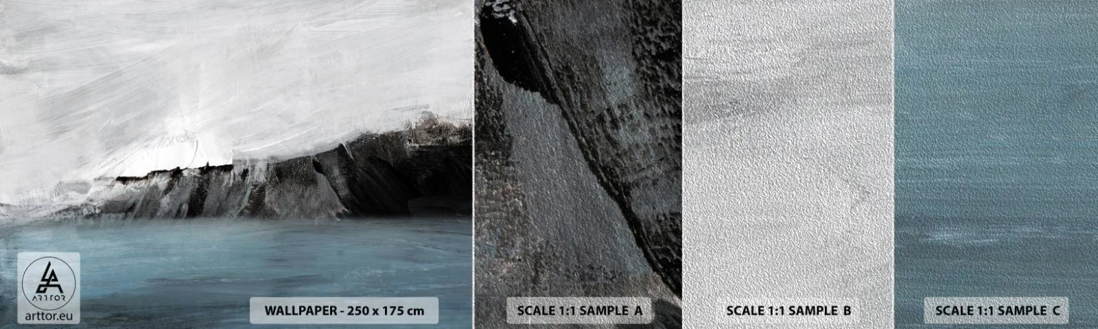 Fotótapéta Minta Premium Sand - Víz - föld: az elemek összecsapása - Tengerpart, Tájkép, Tenger - 100x30 cm