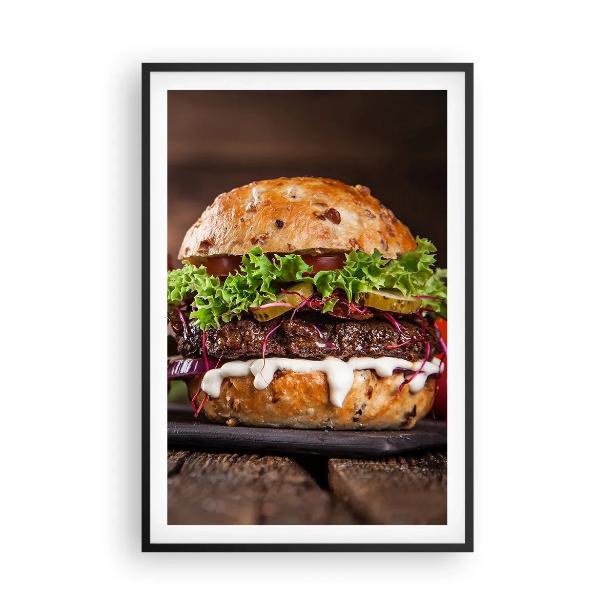 Poszter fehér keretben - American dream - 61x91 cm