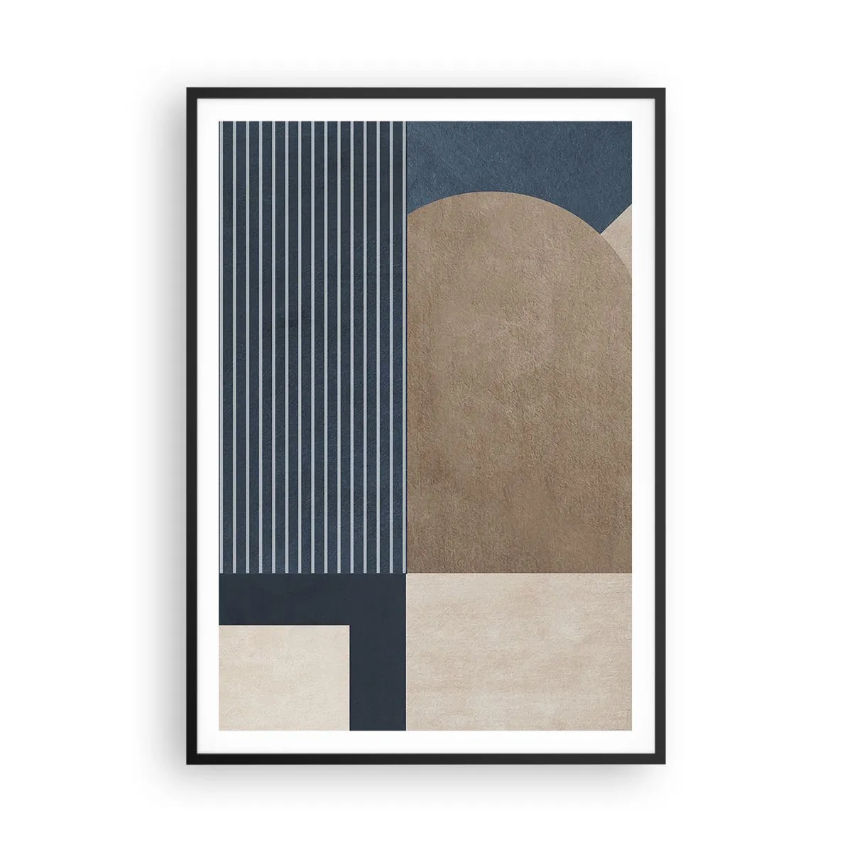 Poszter fehér keretben - Az egyszerűség és a kerekség kompozíciója - 70x100 cm