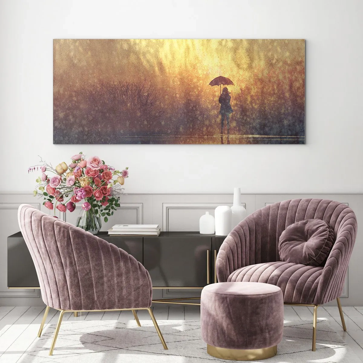 Üveg kép - Érzem, hogy valaki engem néz - 160x50 cm