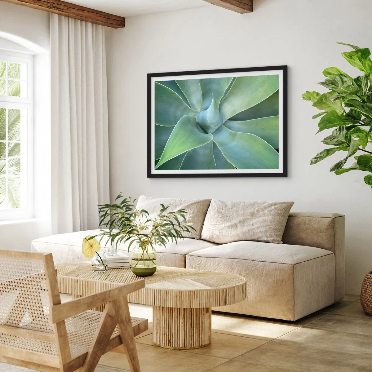 Poszter fehér keretben - A zöld születése - 70x50 cm