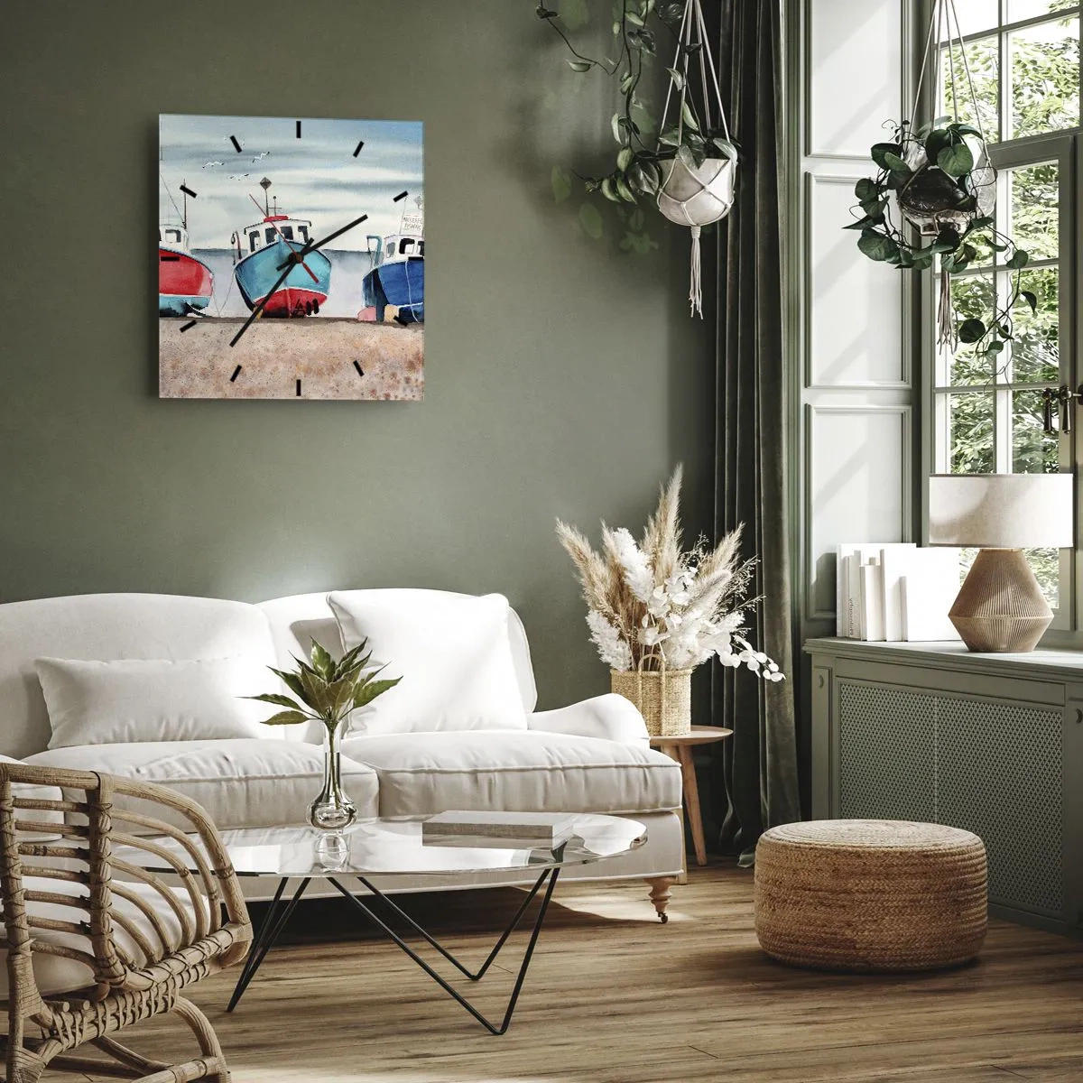 Falióra, Óra - Fogásra készen - 40x40 cm