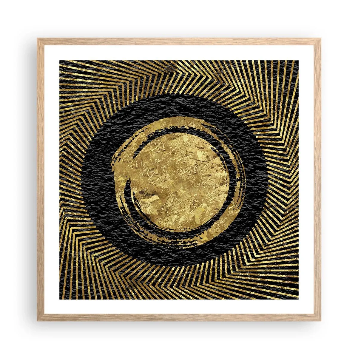 Poszter világos tölgy keretben - Glamour kompozíció - 60x60 cm