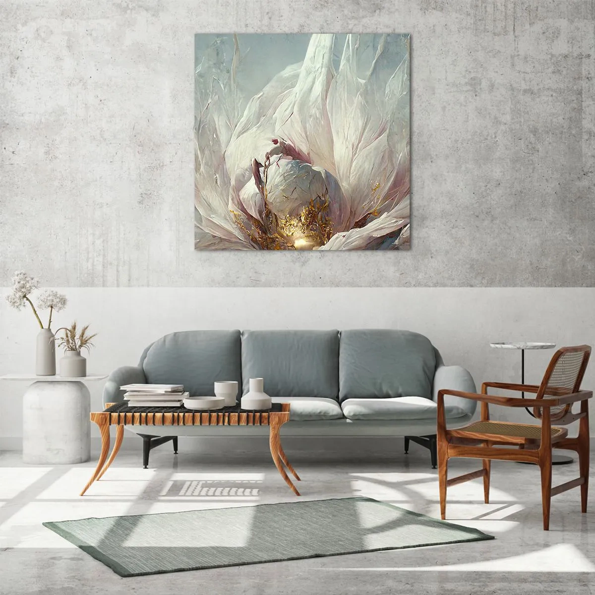 Üveg kép - Száz év alatt egyszer virágzik - 60x60 cm