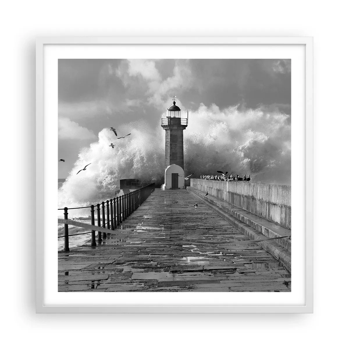 Poszter fekete keretben - Rettenthetetlen - 60x60 cm