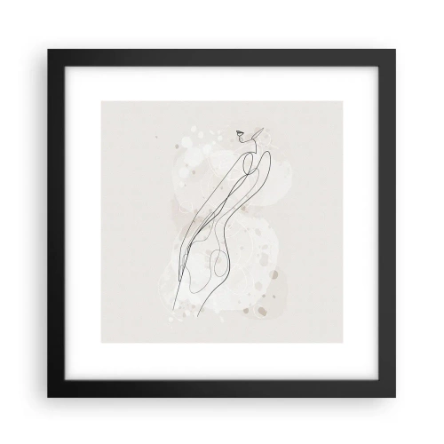 Poszter fehér keretben - Eltévedni nézésben - 30x30 cm