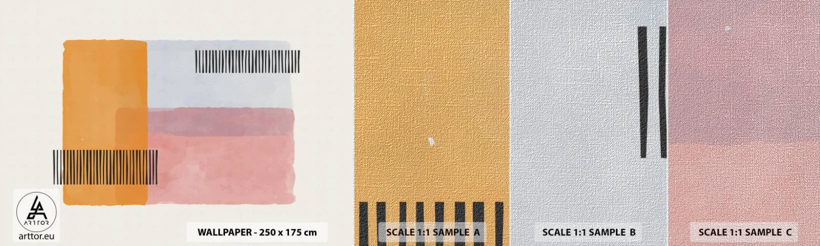 Fotótapéta Minta Premium Canvas - Saroktól sarokig - Absztrakció, Darab, Minimalizmus - 100x30 cm