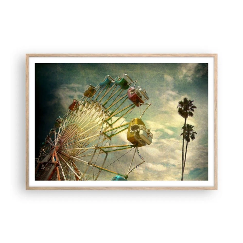 Poszter világos tölgy keretben - Lesz, lesz mulatság.... - 100x70 cm