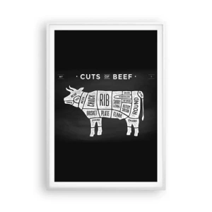 Poszter fekete keretben - Mészáros ábécéskönyve - 70x100 cm