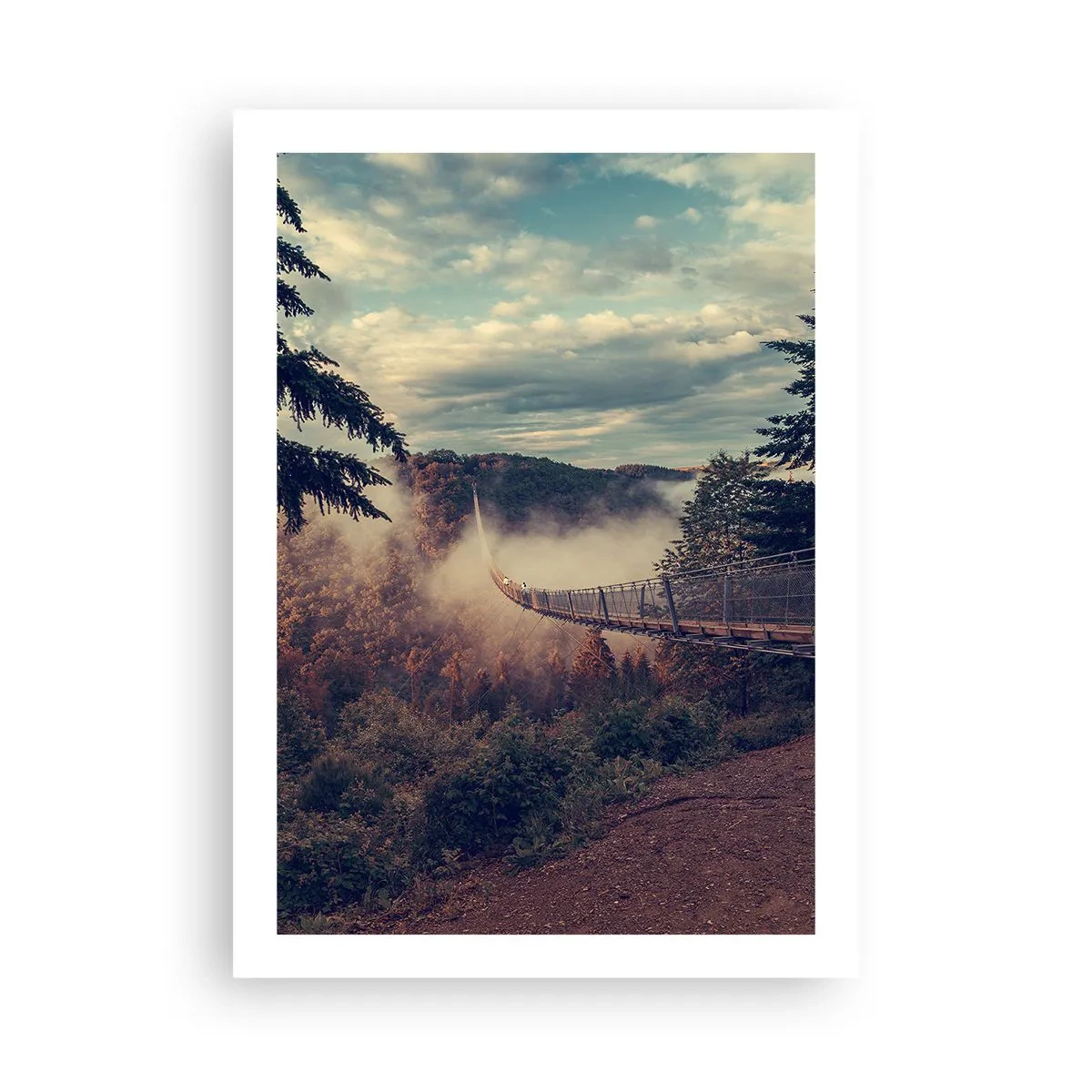 Poszter - Az őszi erdő felett - 50x70 cm