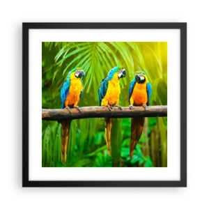 Poszter fehér keretben - És hallottad, hogy ő…? - 40x40 cm