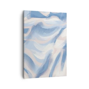 Vászonkép - Kék fodrok - 50x70 cm