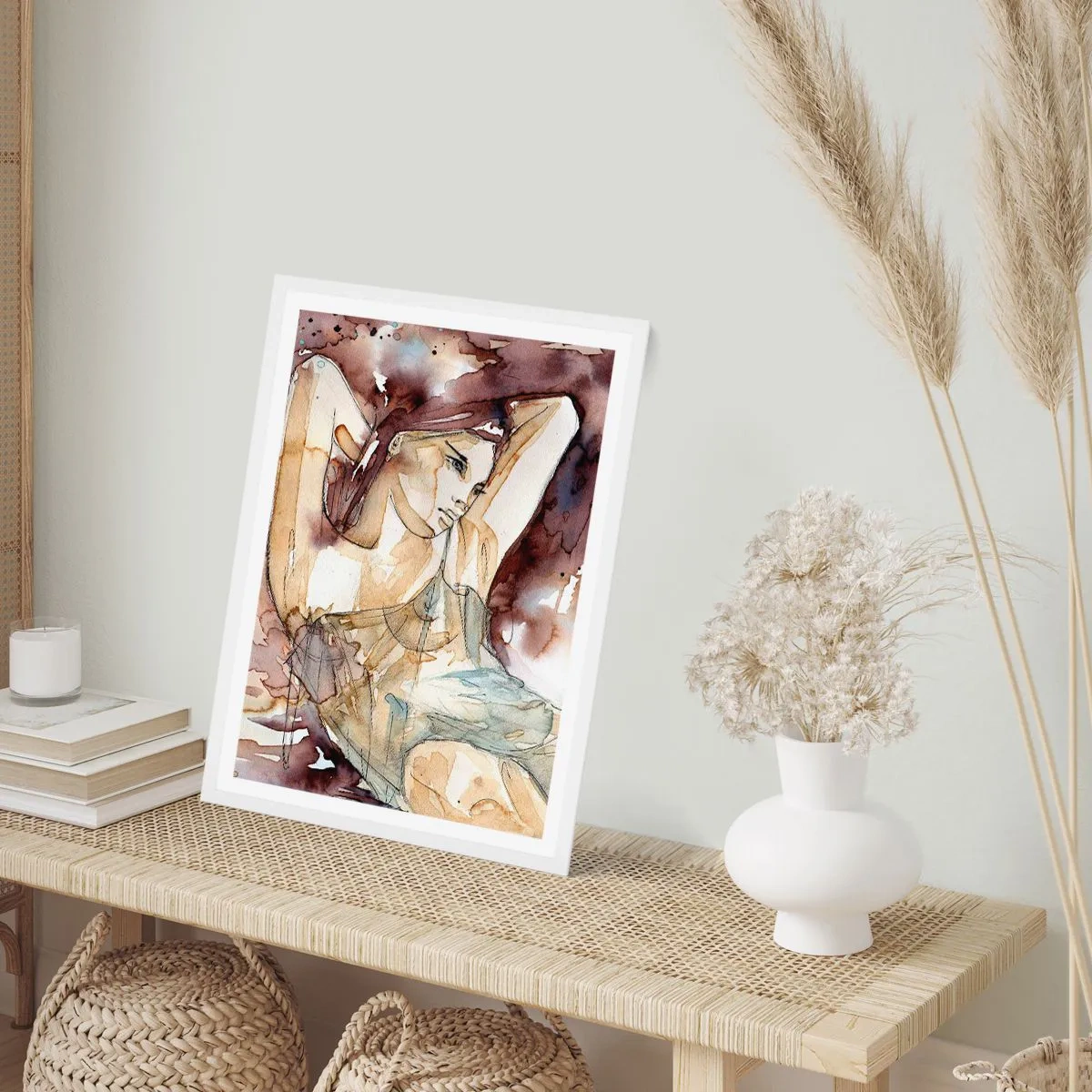 Poszter fekete keretben - Lila hangulatban - 30x40 cm