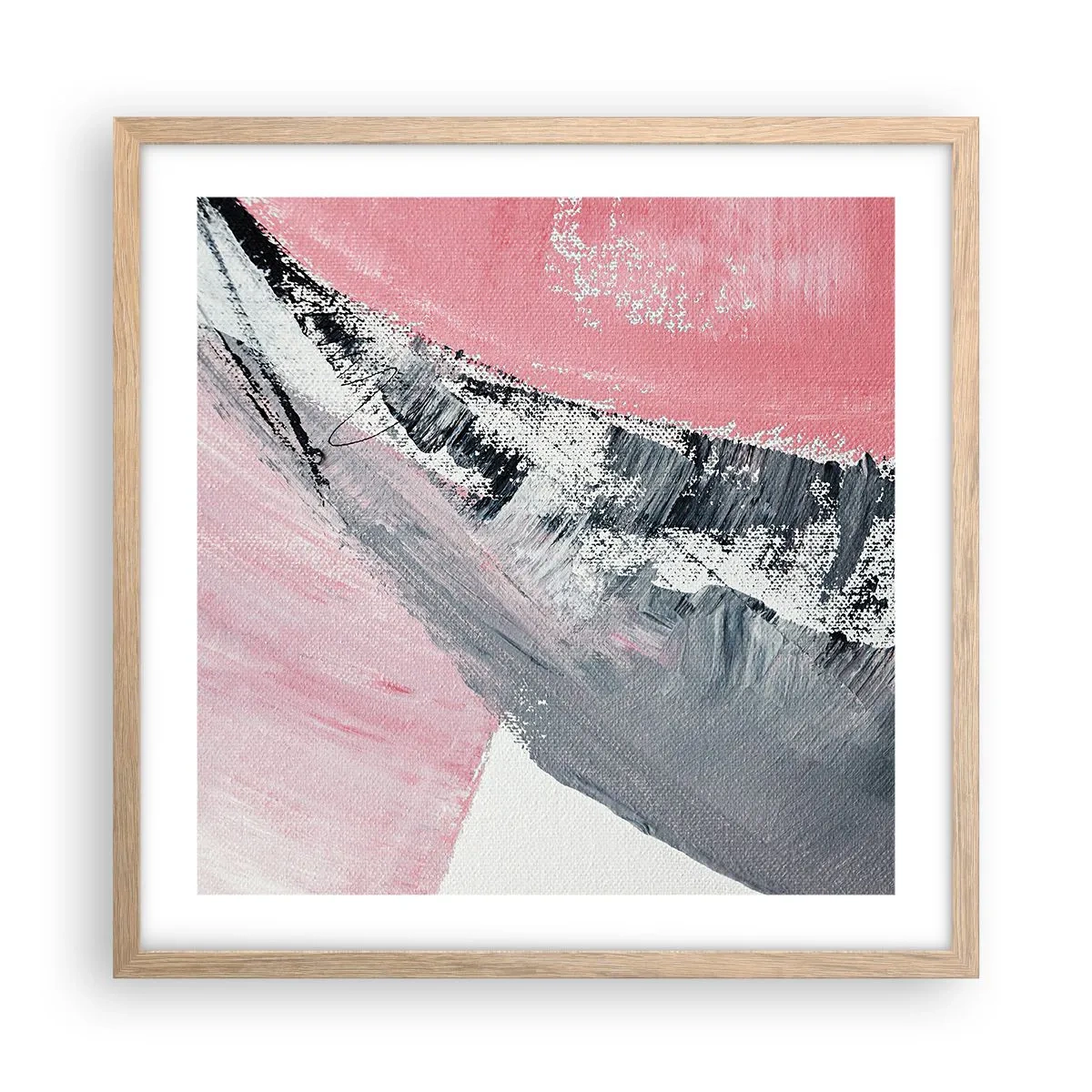 Poszter világos tölgy keretben - Hozzáillő kompozíció - 50x50 cm