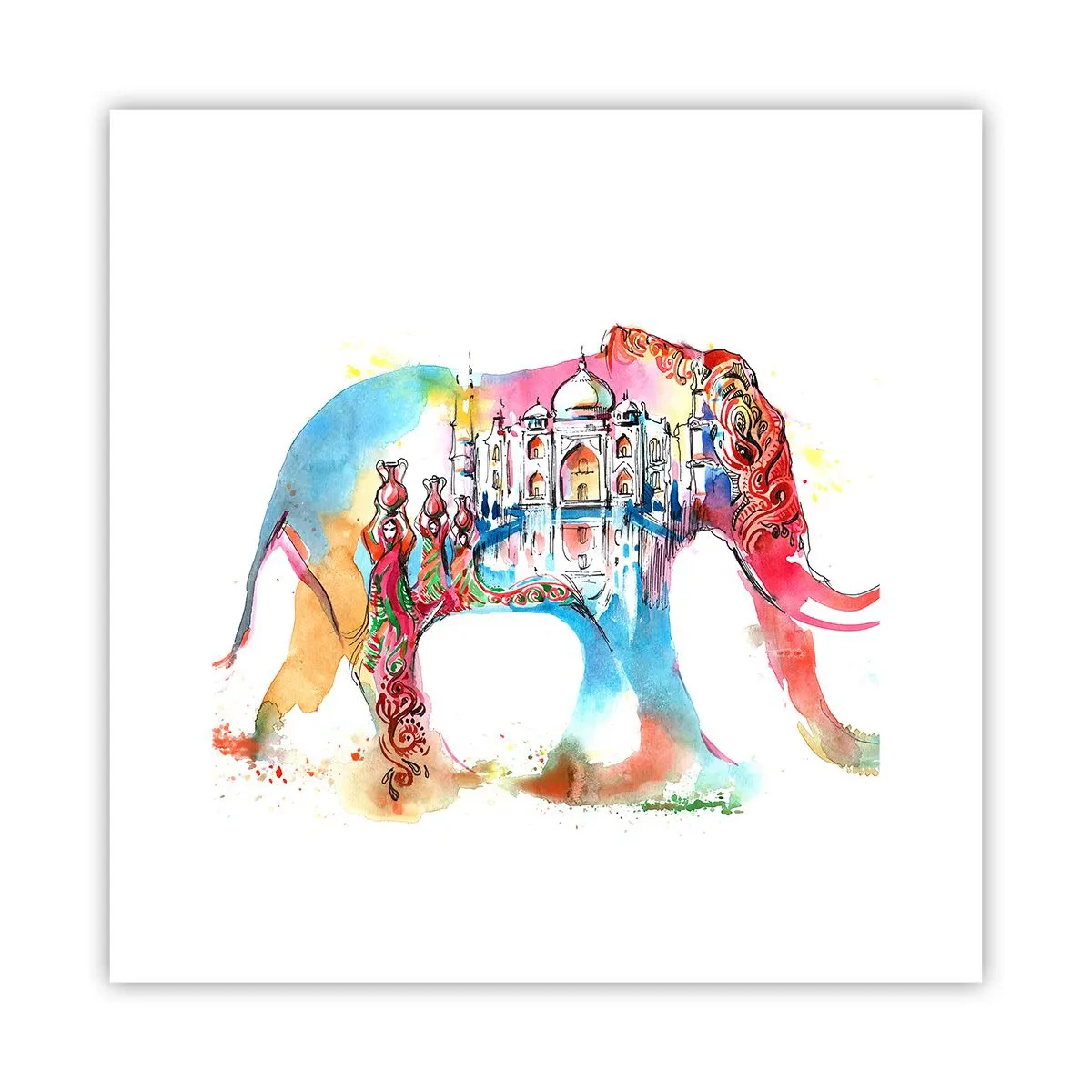 Poszter - India - a szerelem aurája - 30x30 cm