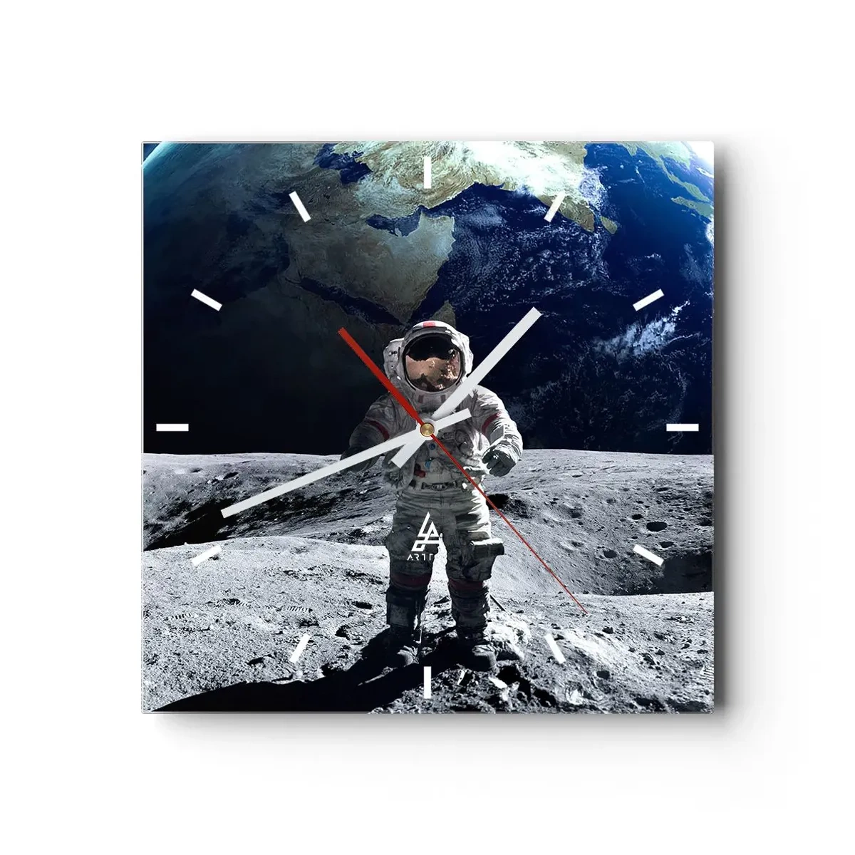 Falióra, Óra - Üdvözlet a Holdról - 40x40 cm