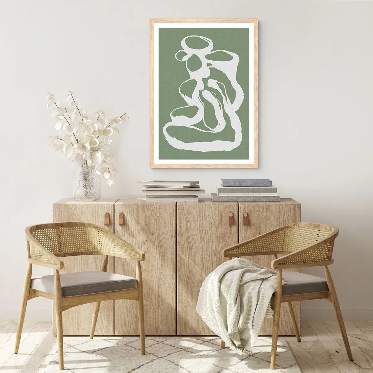 Poszter világos tölgy keretben - A tér hívása - 30x40 cm